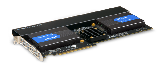 Sonnet Fusion Dual U.2 SSD PCIE Card